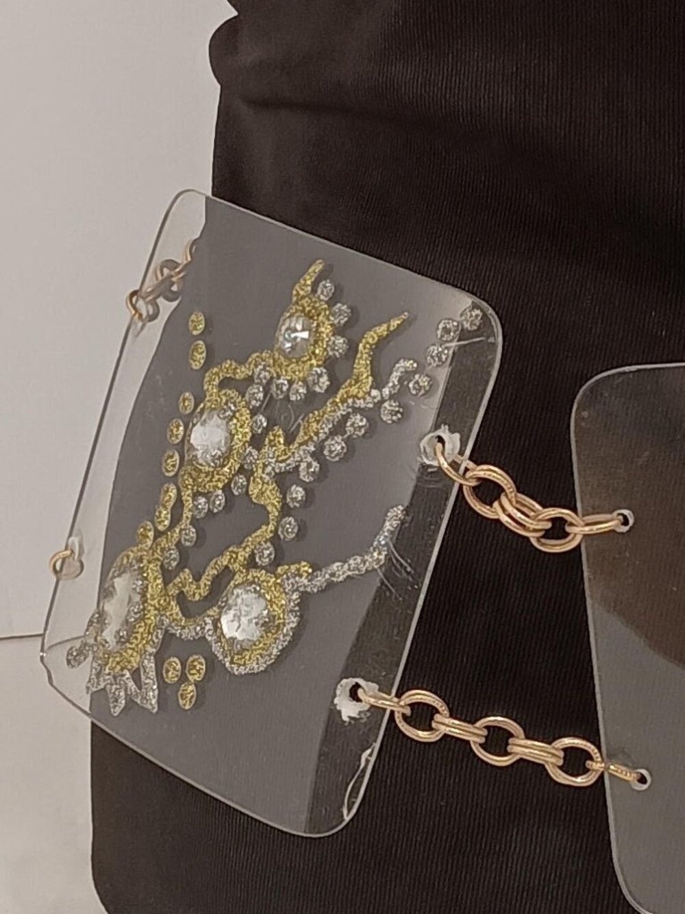 Ferrara Crazy 80's Art To Wear Lucite Belt - Picture 3 of 4